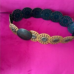 Vintage Brown Concha belt. With Antique Buckle 42 inches in total.